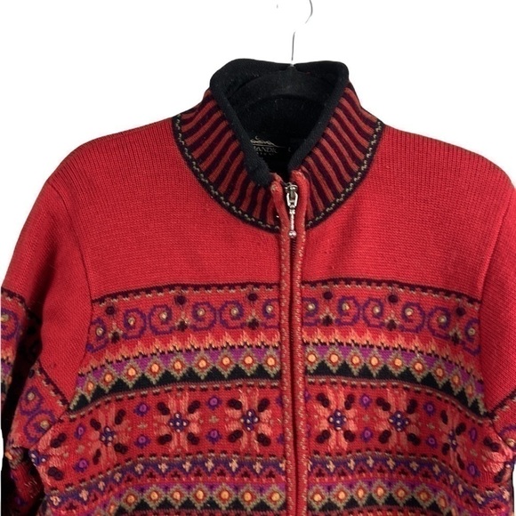 Vintage Icelandic Design Sweater Jacket Size L - Picture 4 of 10